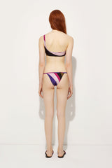Pucci Iride Print One shoulder Bikini Top