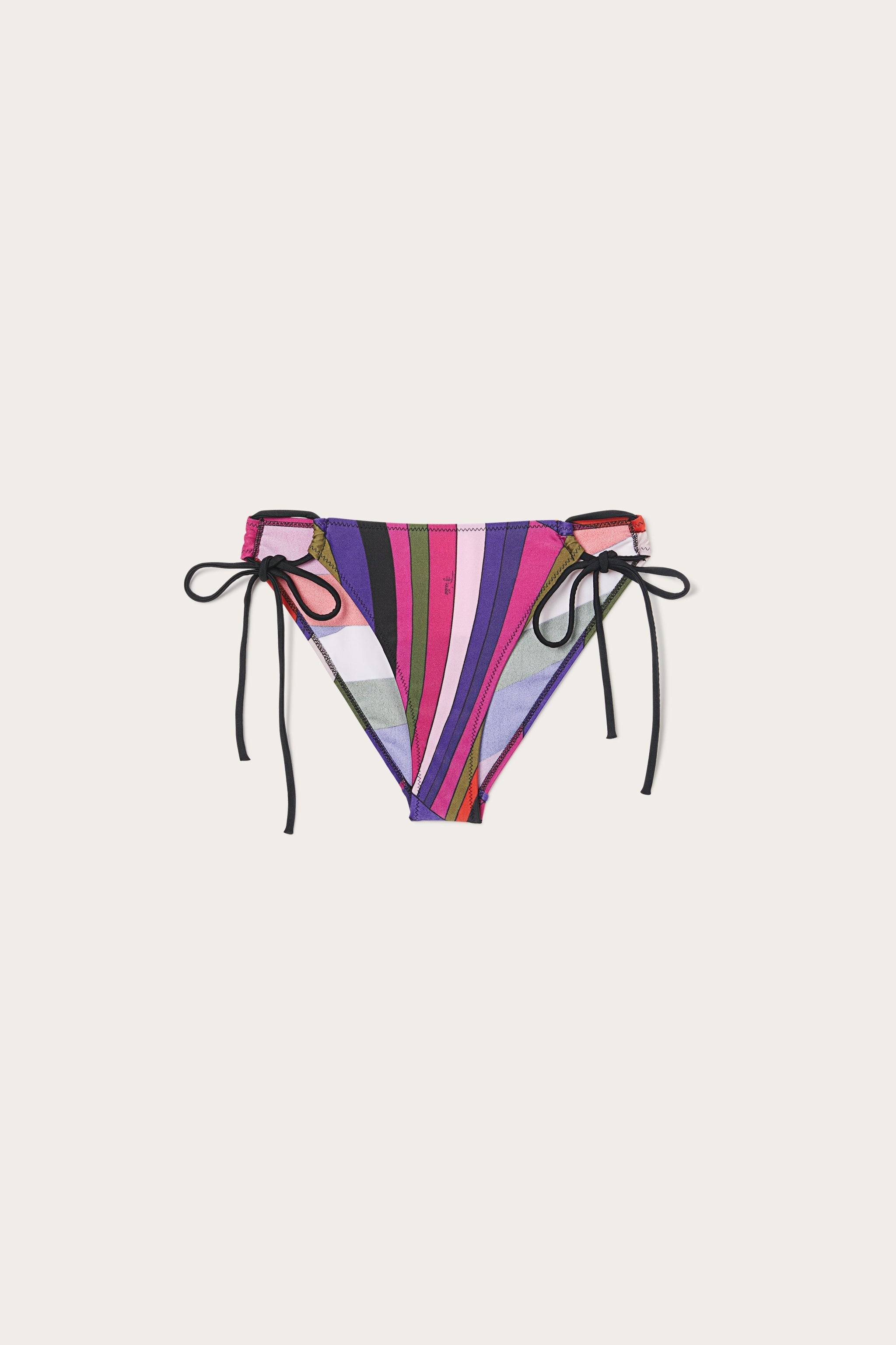 Pucci Iride Print Bikini Bottom with Ties