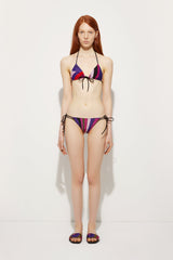 Pucci Iride Print Bikini Bottom with Ties