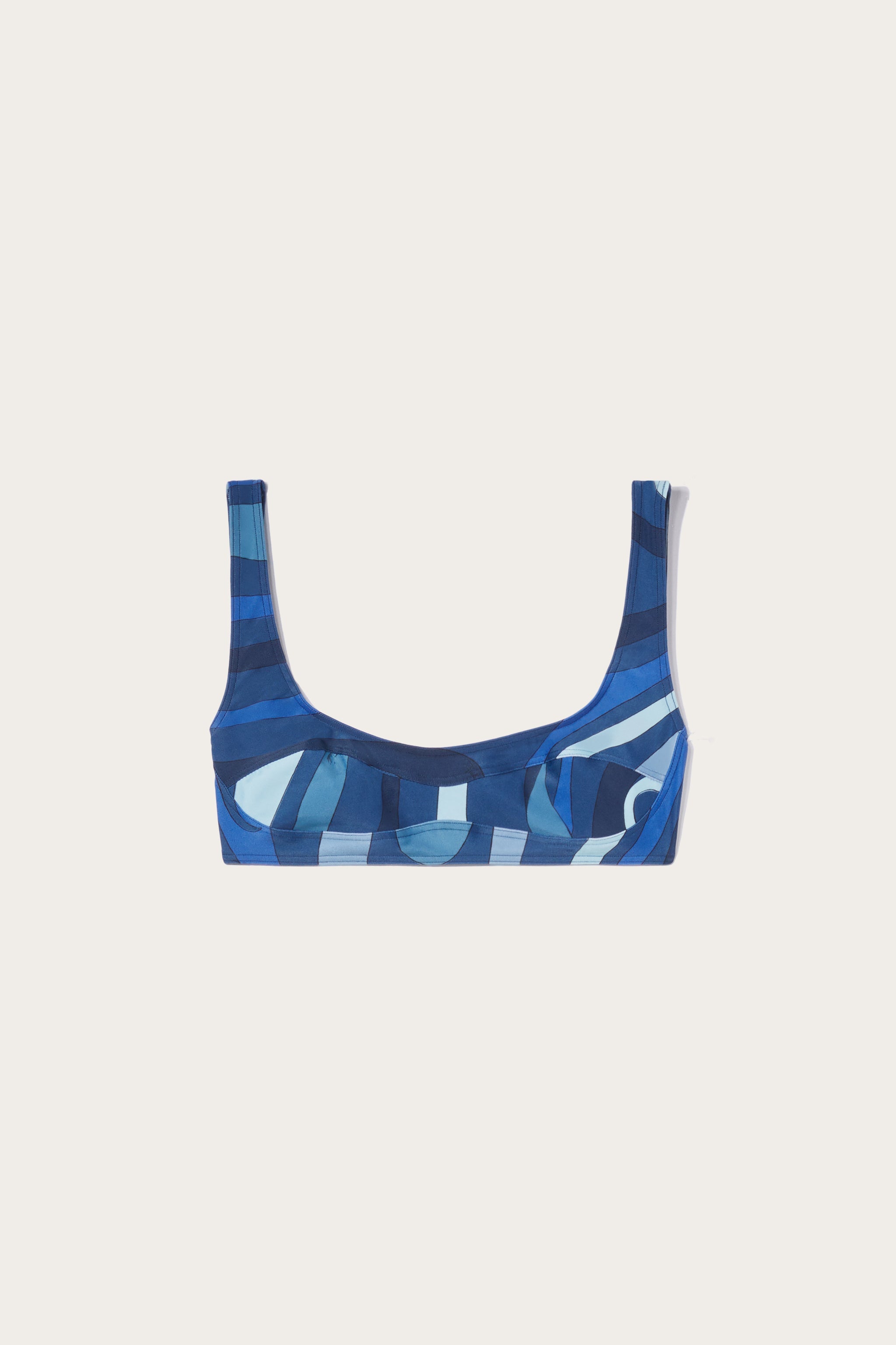 Pucci Marmo-Print Bikini Top