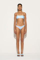 Pucci Marmo Print Bandeau Bikini Top