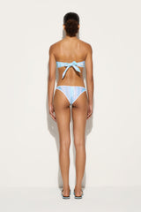 Pucci Marmo Print Bandeau Bikini Top