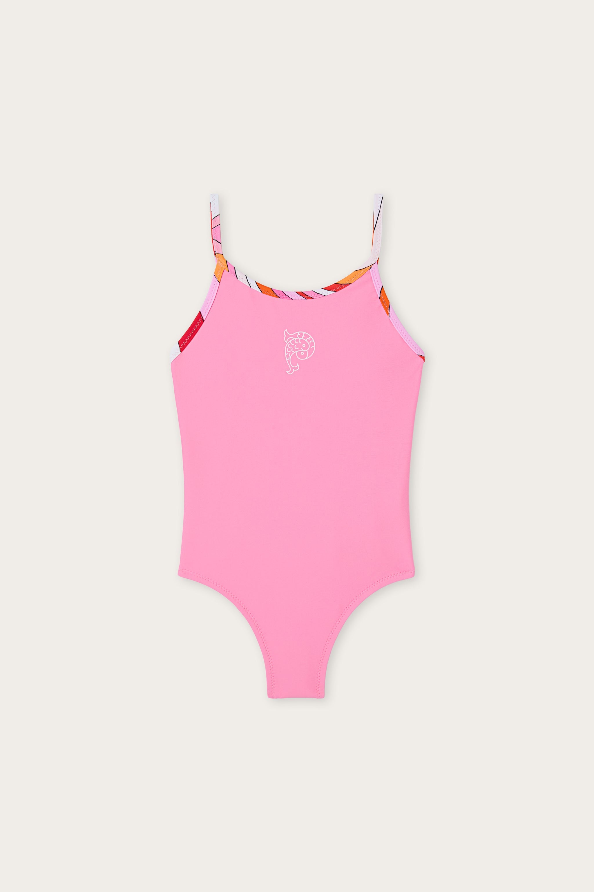 Pucci One-Piece Swimsuit with Fish Logo