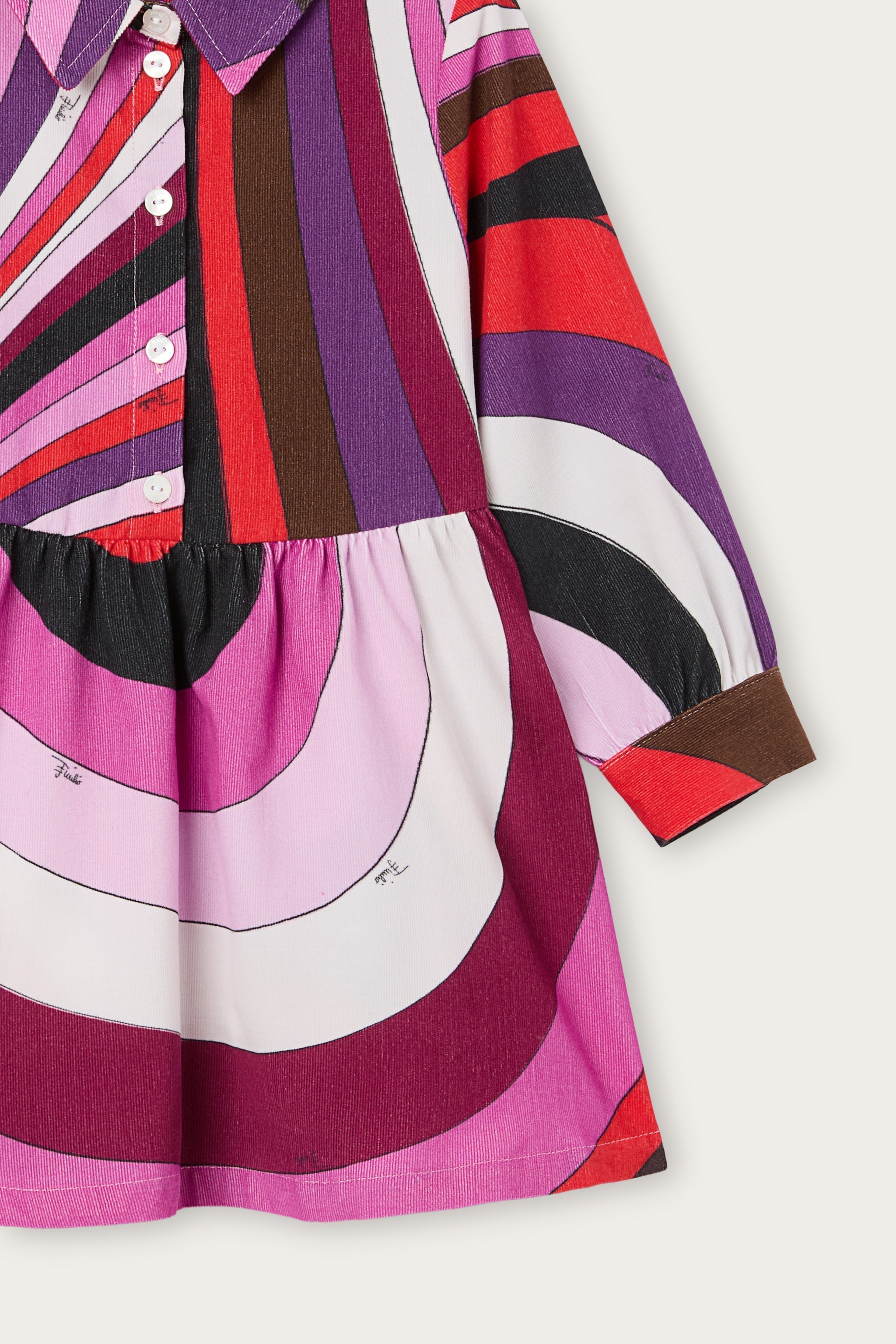 Pucci Iride Print Newborn Shirt Dress