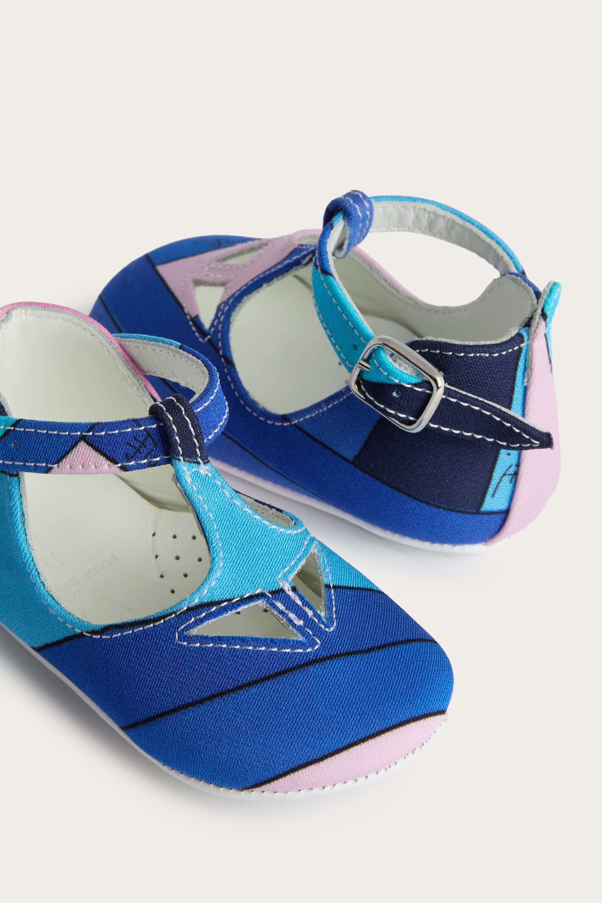 Pucci Iride Print Baby Ballerina Shoes