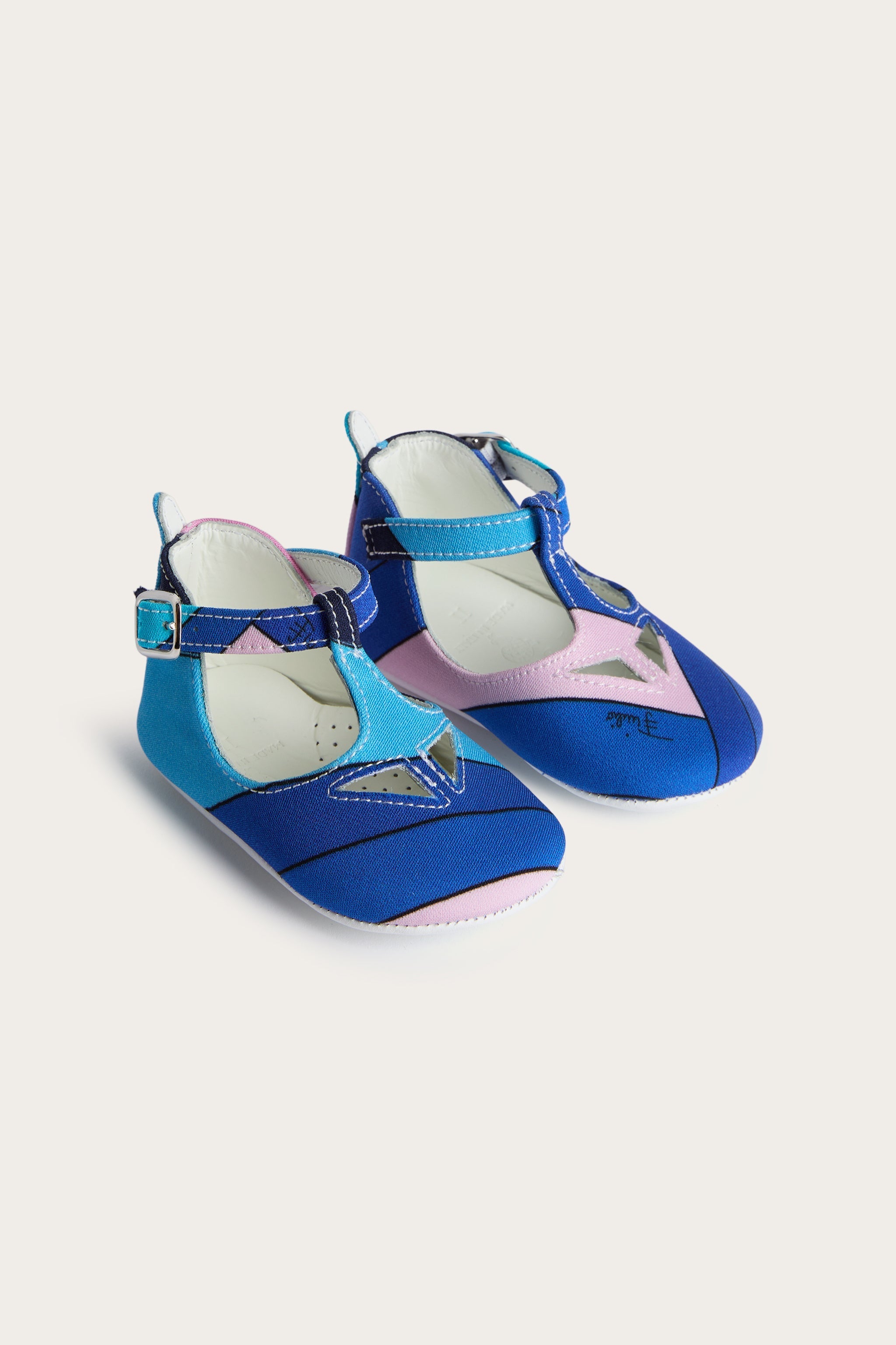 Pucci Iride Print Baby Ballerina Shoes