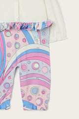 Pucci Maternity Set with Romper and Cap