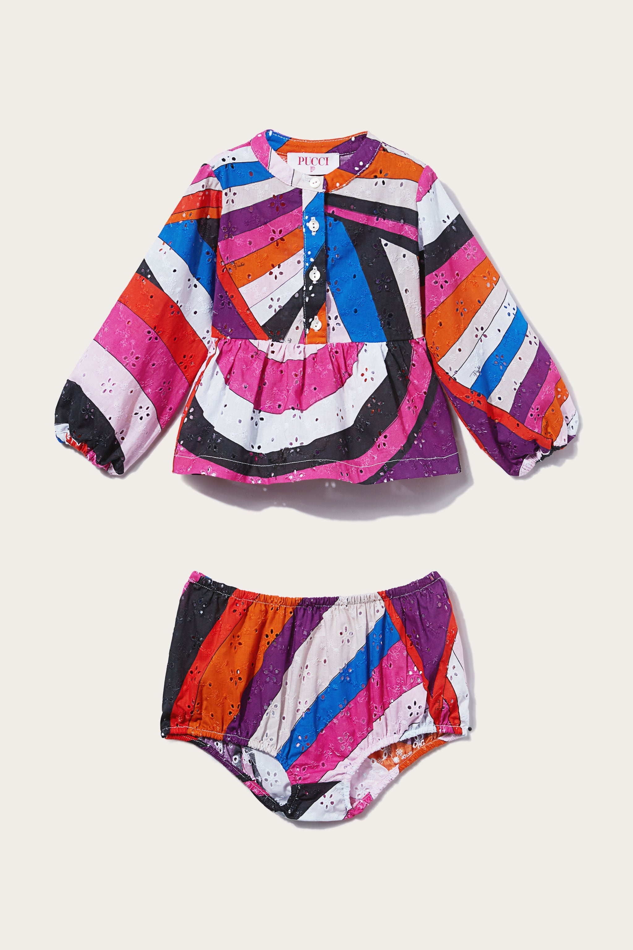 Pucci Iride-Print Baby Set