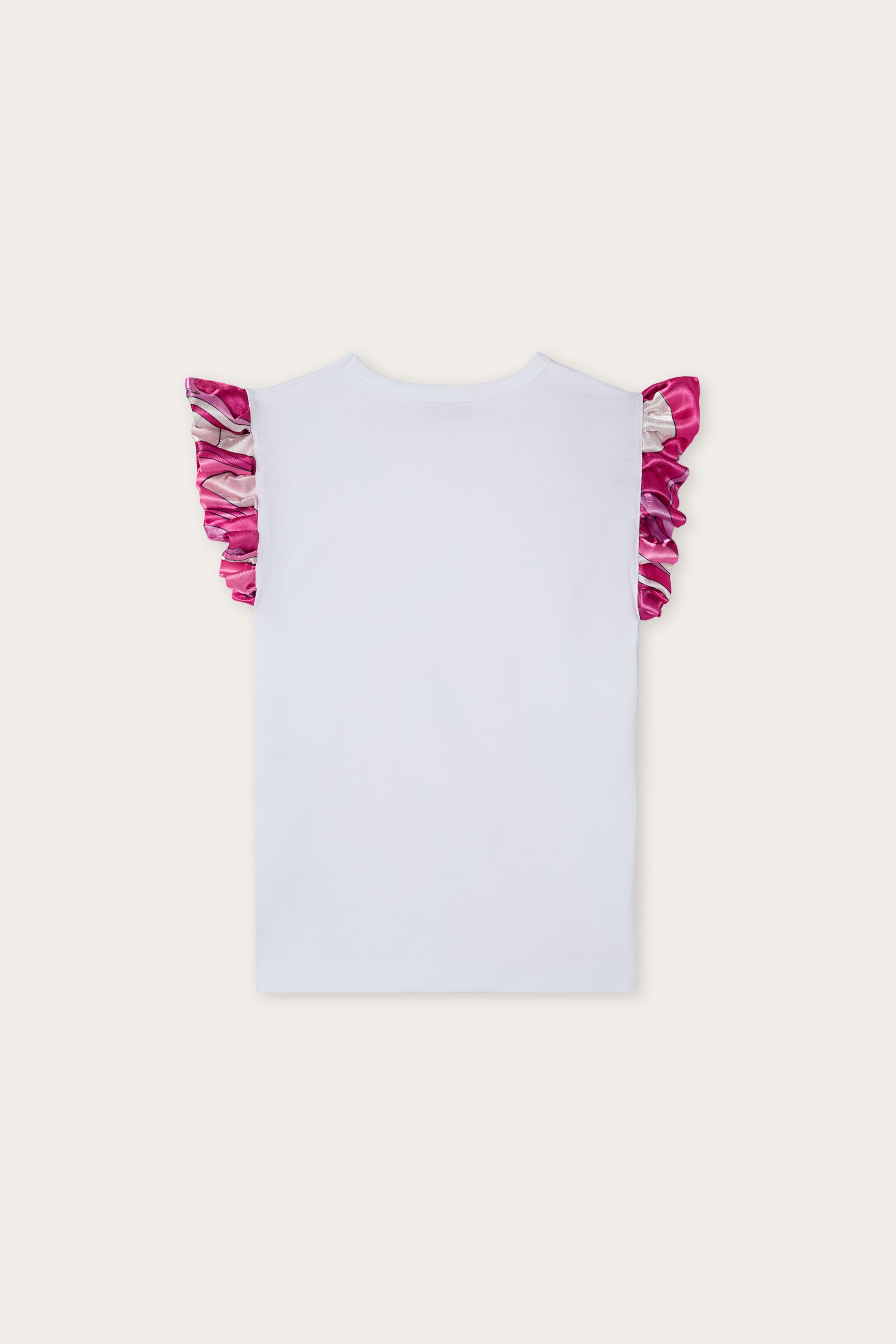 Pucci T-shirt with Satin Sleeves