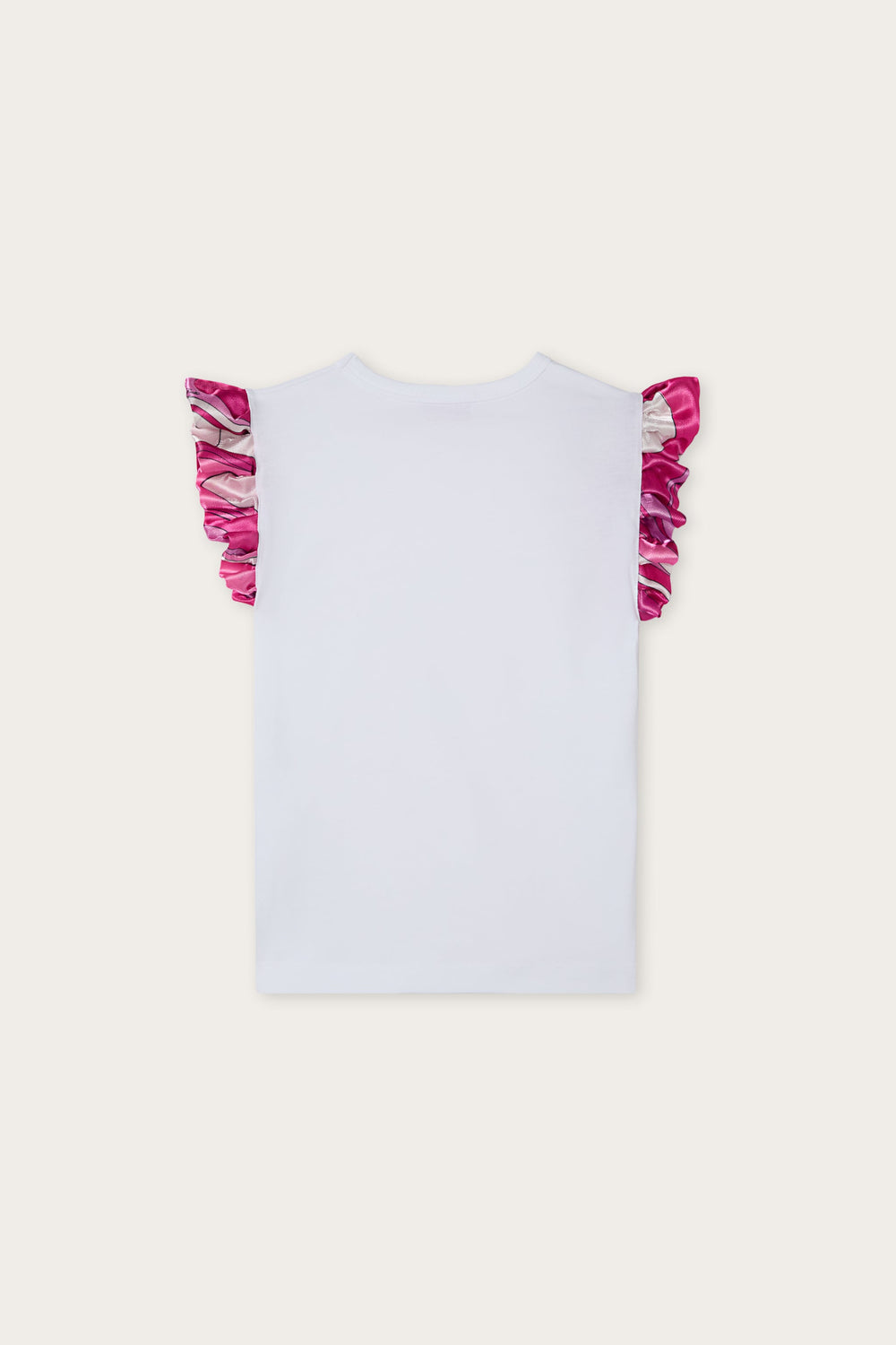 Pucci T-shirt with Satin Sleeves
