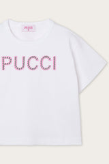 Pucci T-shirt with Decorated Logo