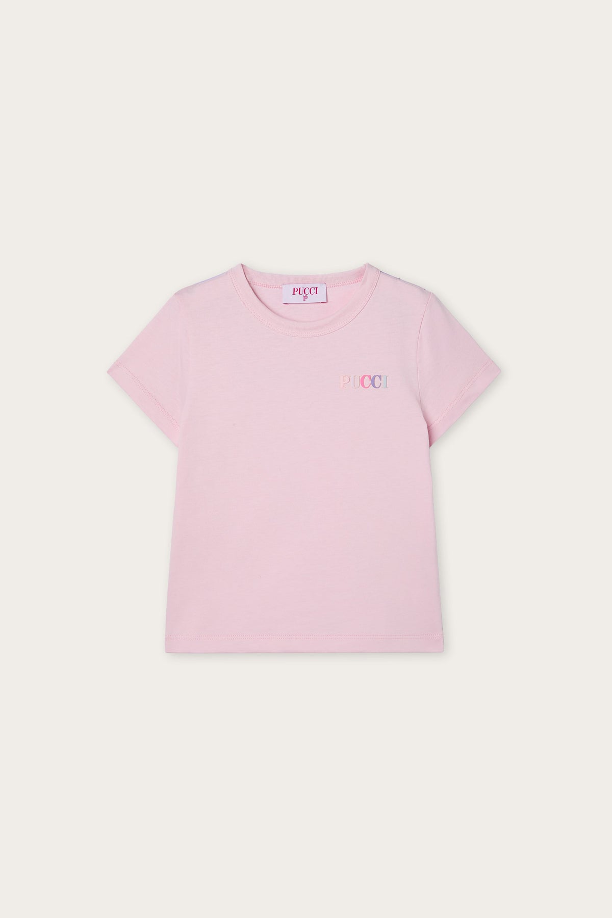 Pucci Embroidered T-shirt with Logo and Ruffle