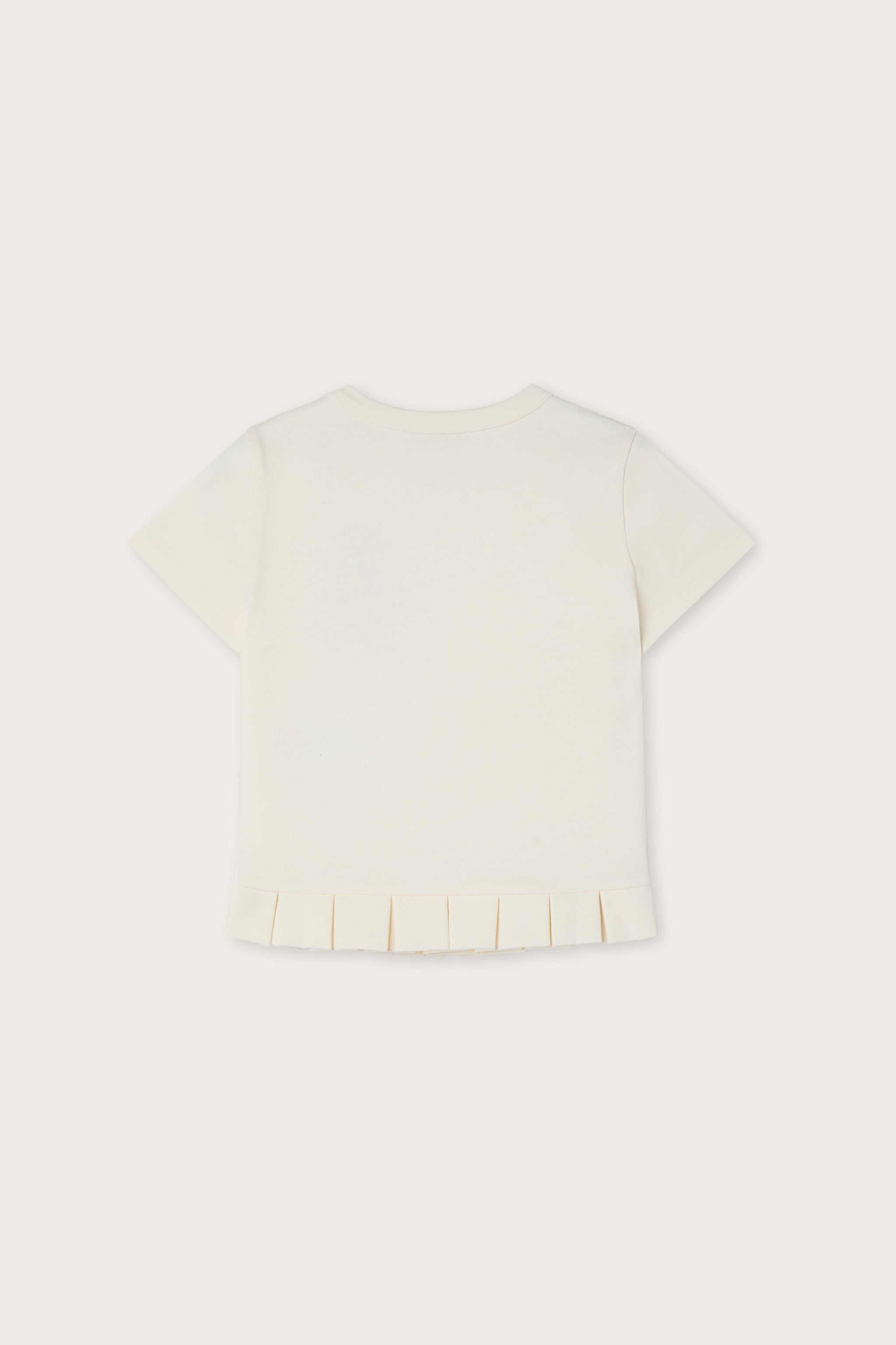 Pucci Embroidered T-shirt with Pleated Hem