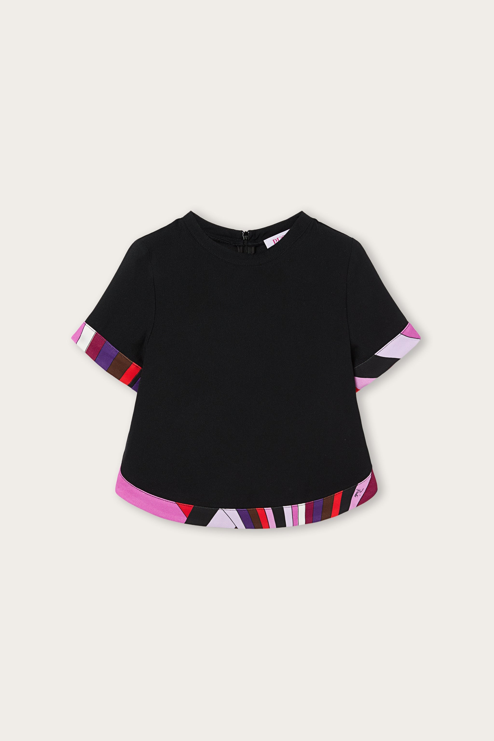 Pucci Top with Printed Edges