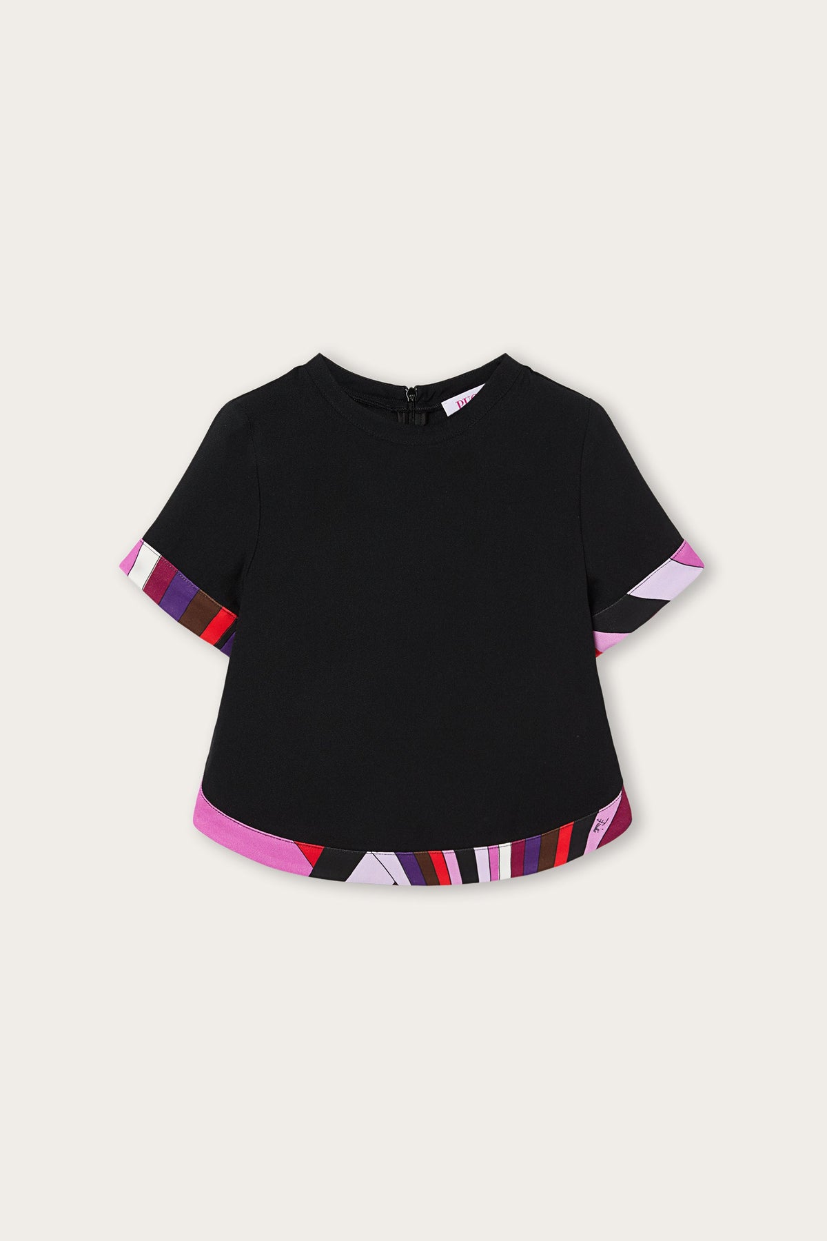 Pucci Top with Printed Edges