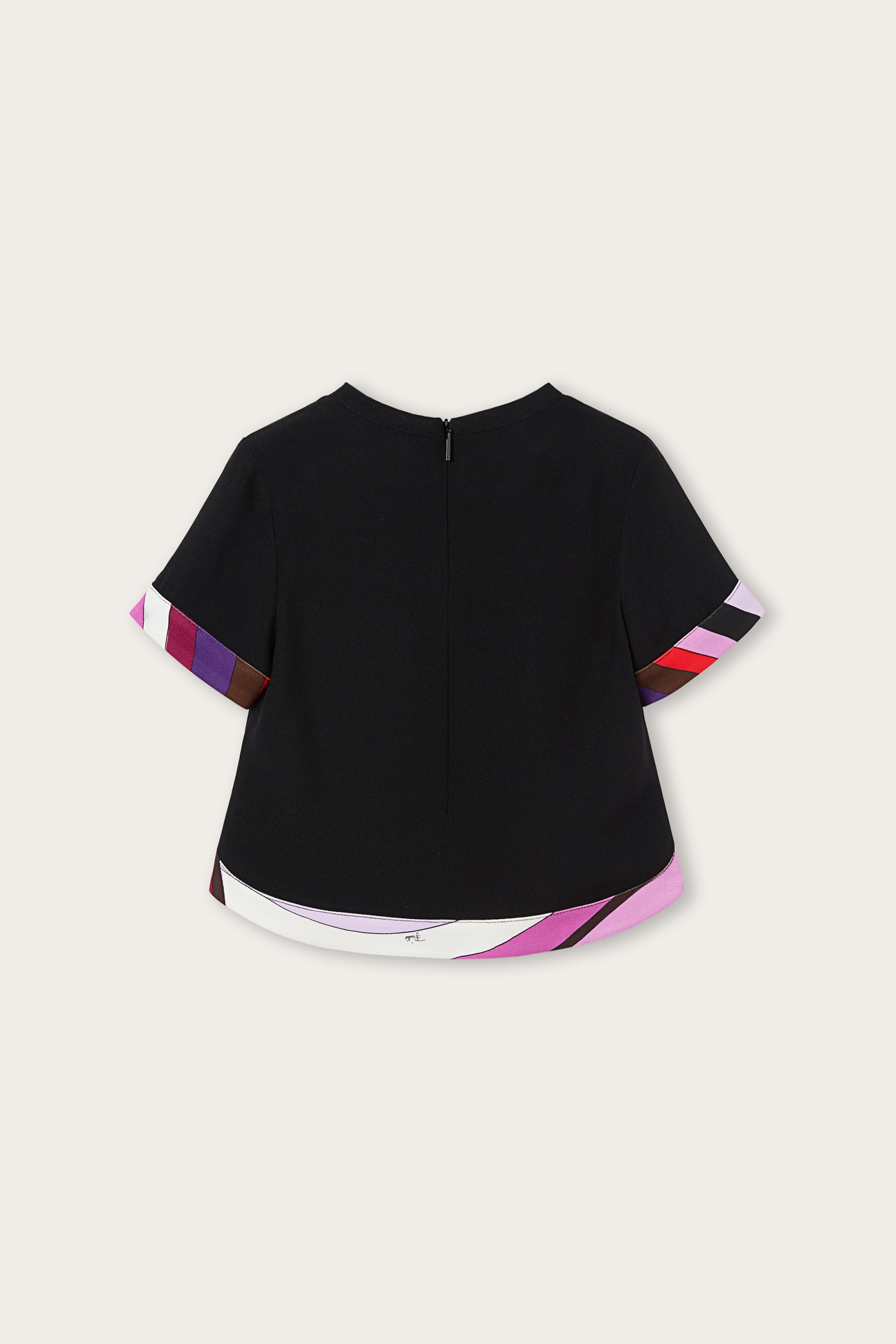 Pucci Top with Printed Edges