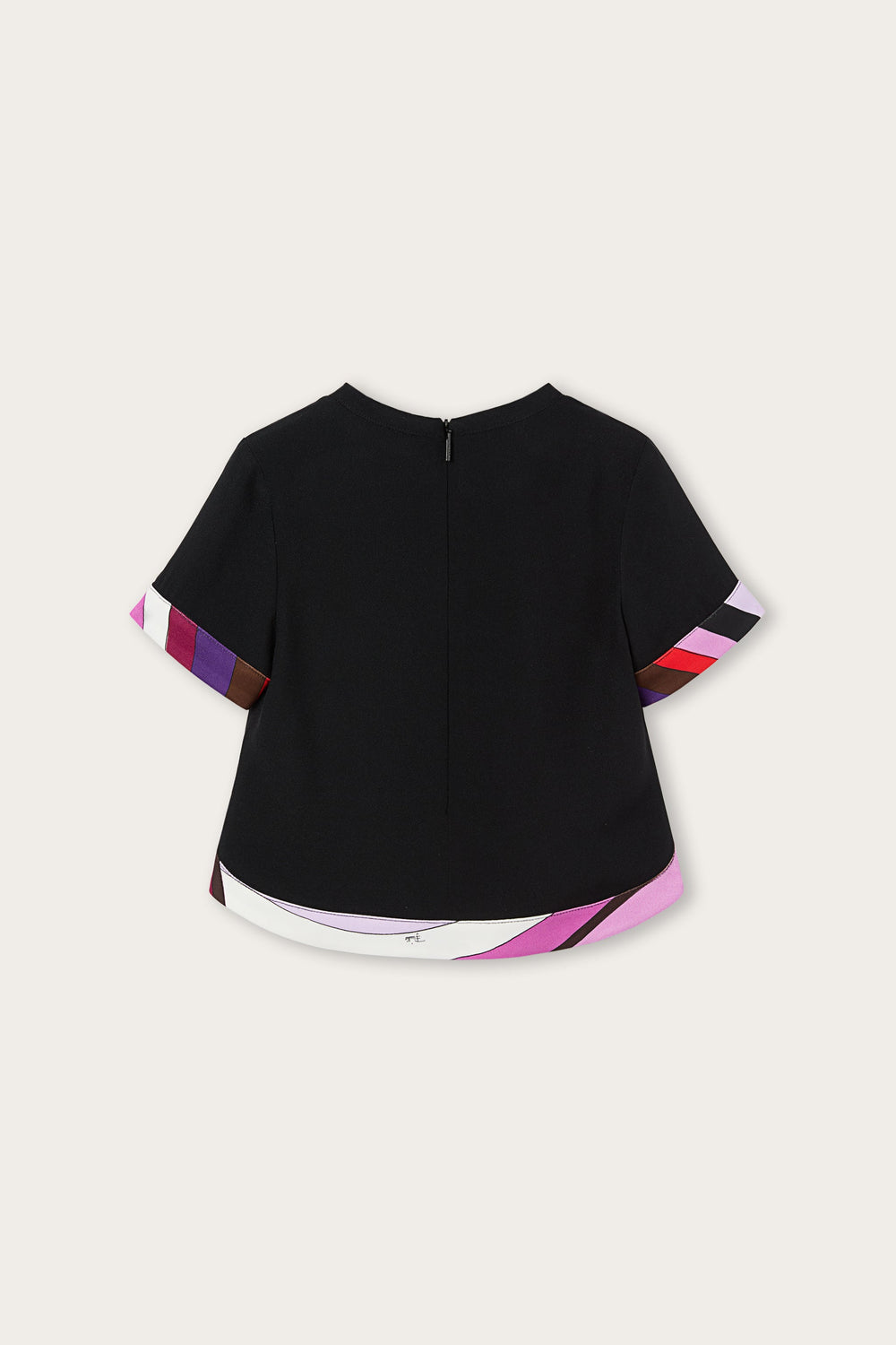 Pucci Top with Printed Edges