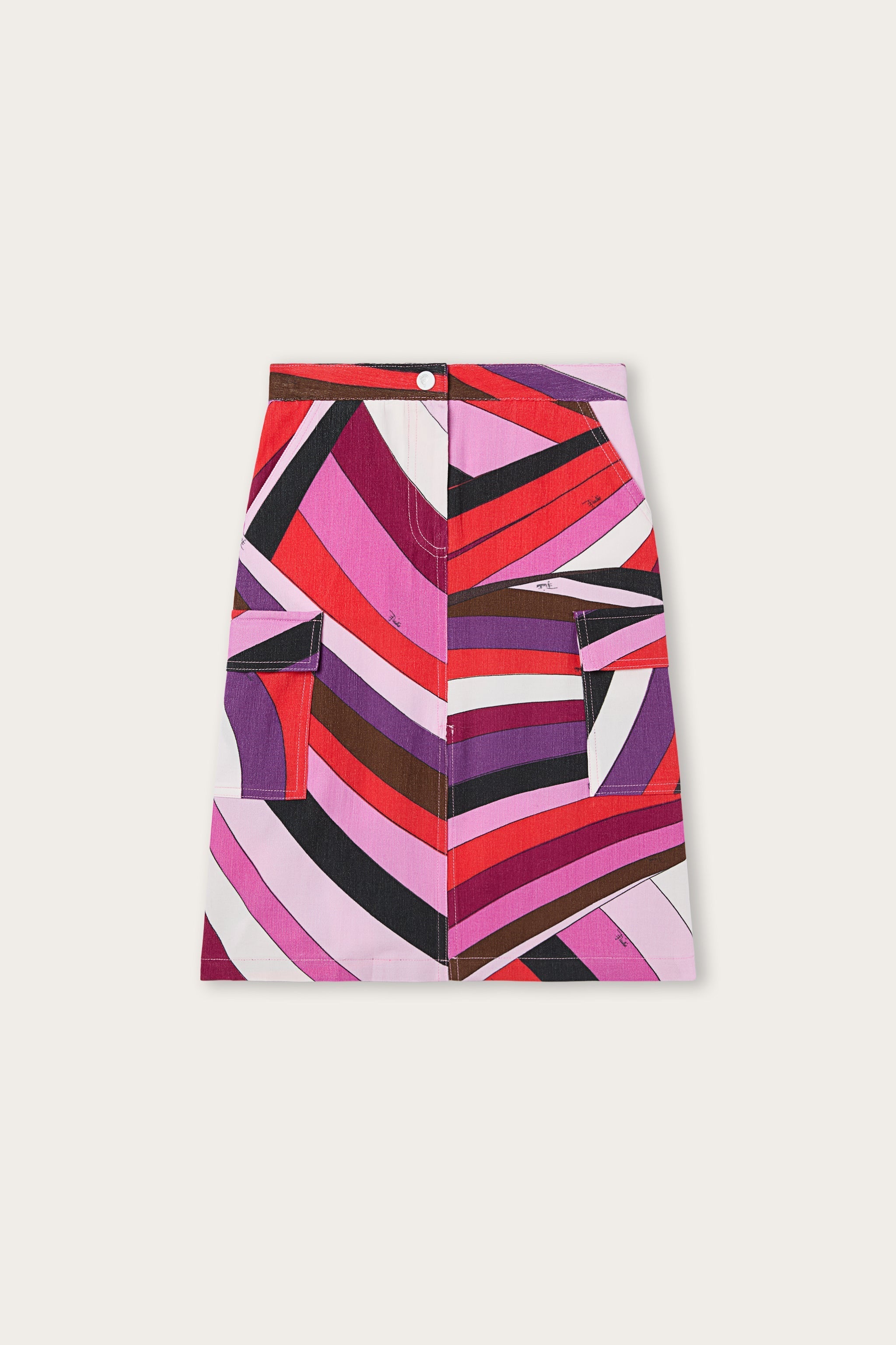 Pucci Iride Print Midi Skirt