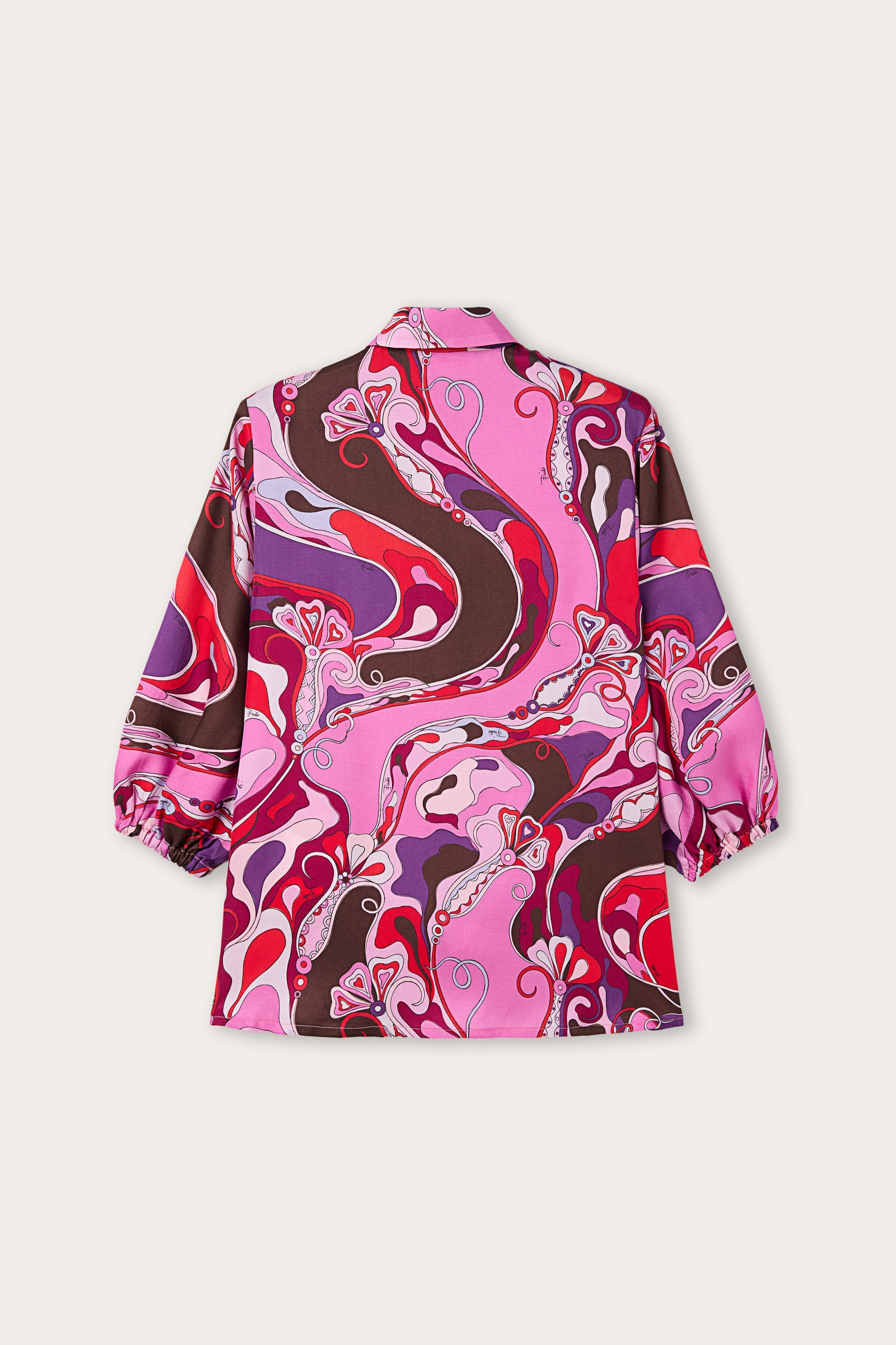 Pucci Orchidee Print Shirt Dress