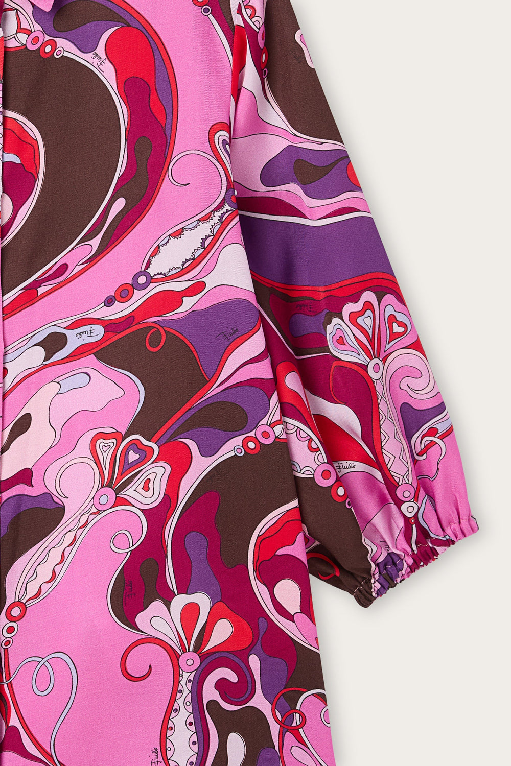 Pucci Orchidee Print Shirt Dress