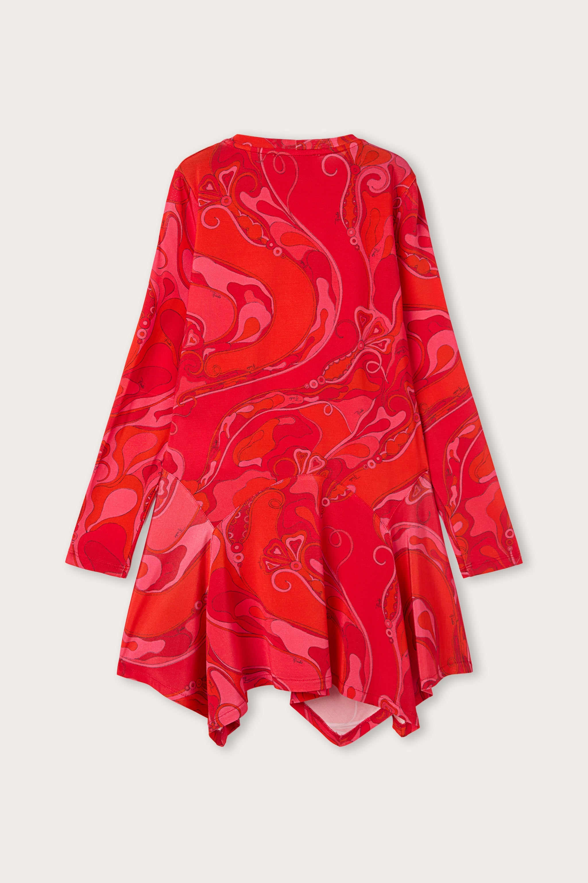 Pucci Asymmetrical Hem Dress with Orchidee Print