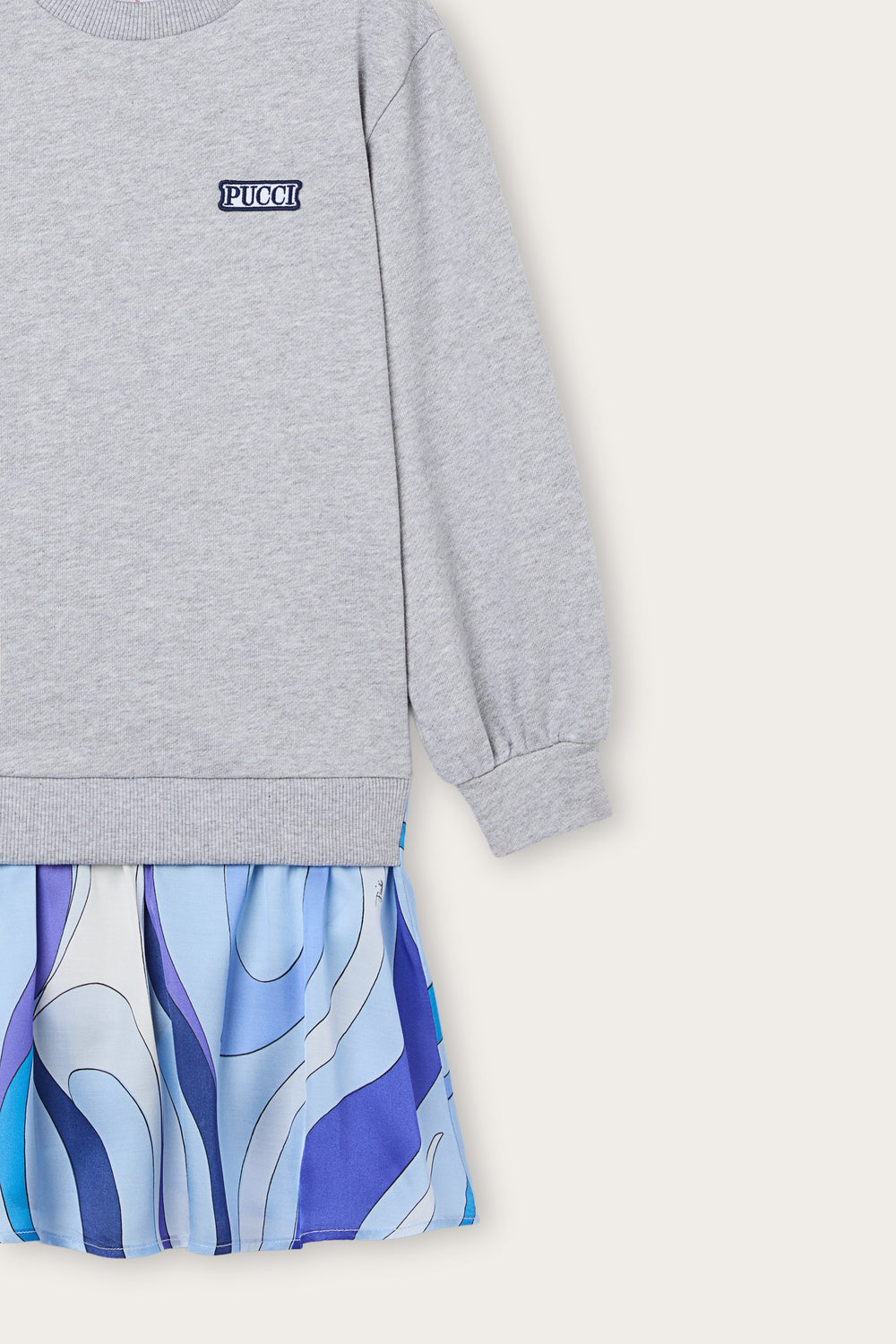 Pucci Sweatshirt Dress with Printed Skirt