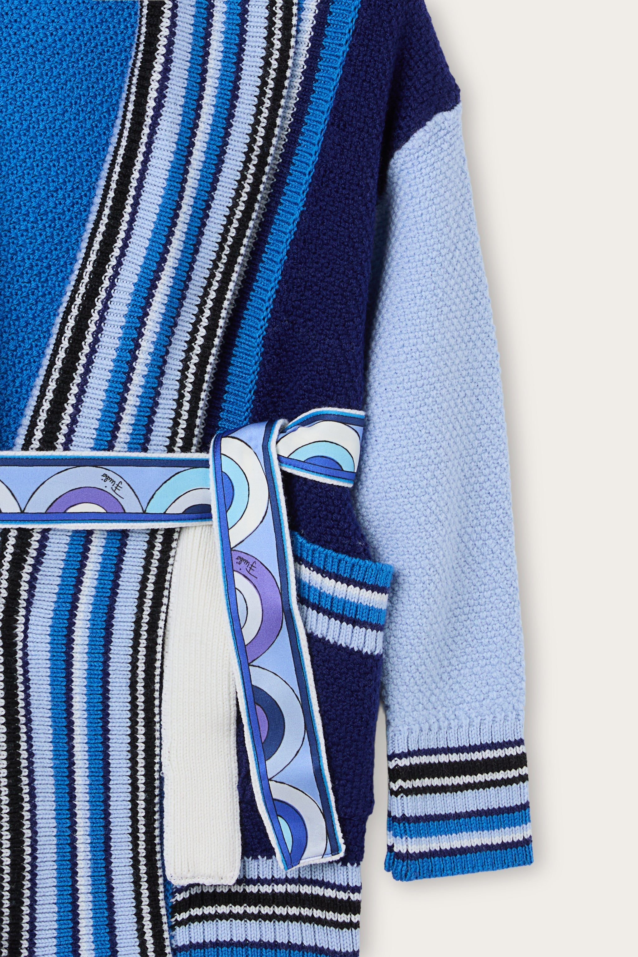 Pucci Cardigan with Printed Belt