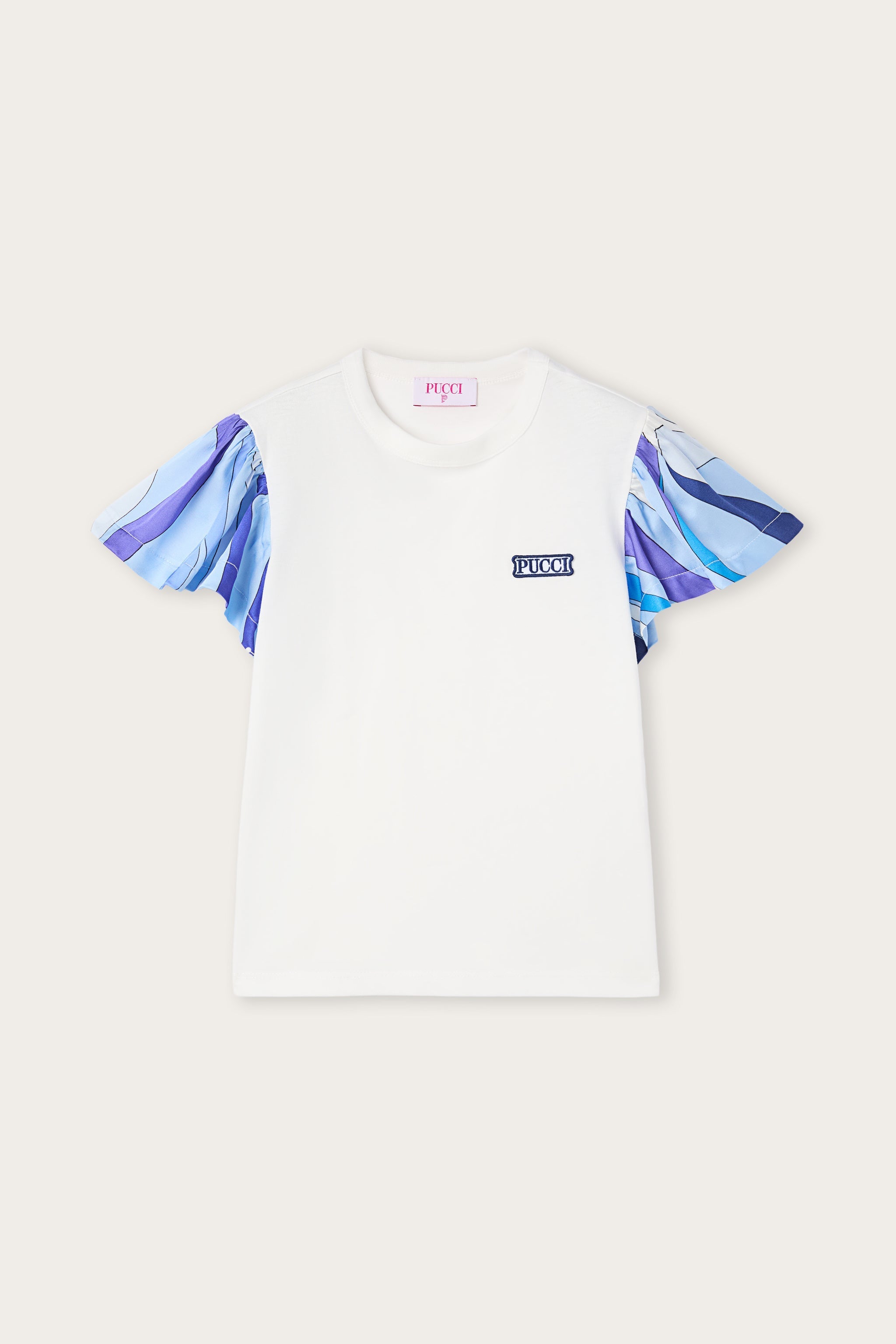 Pucci T-shirt with Printed Sleeves