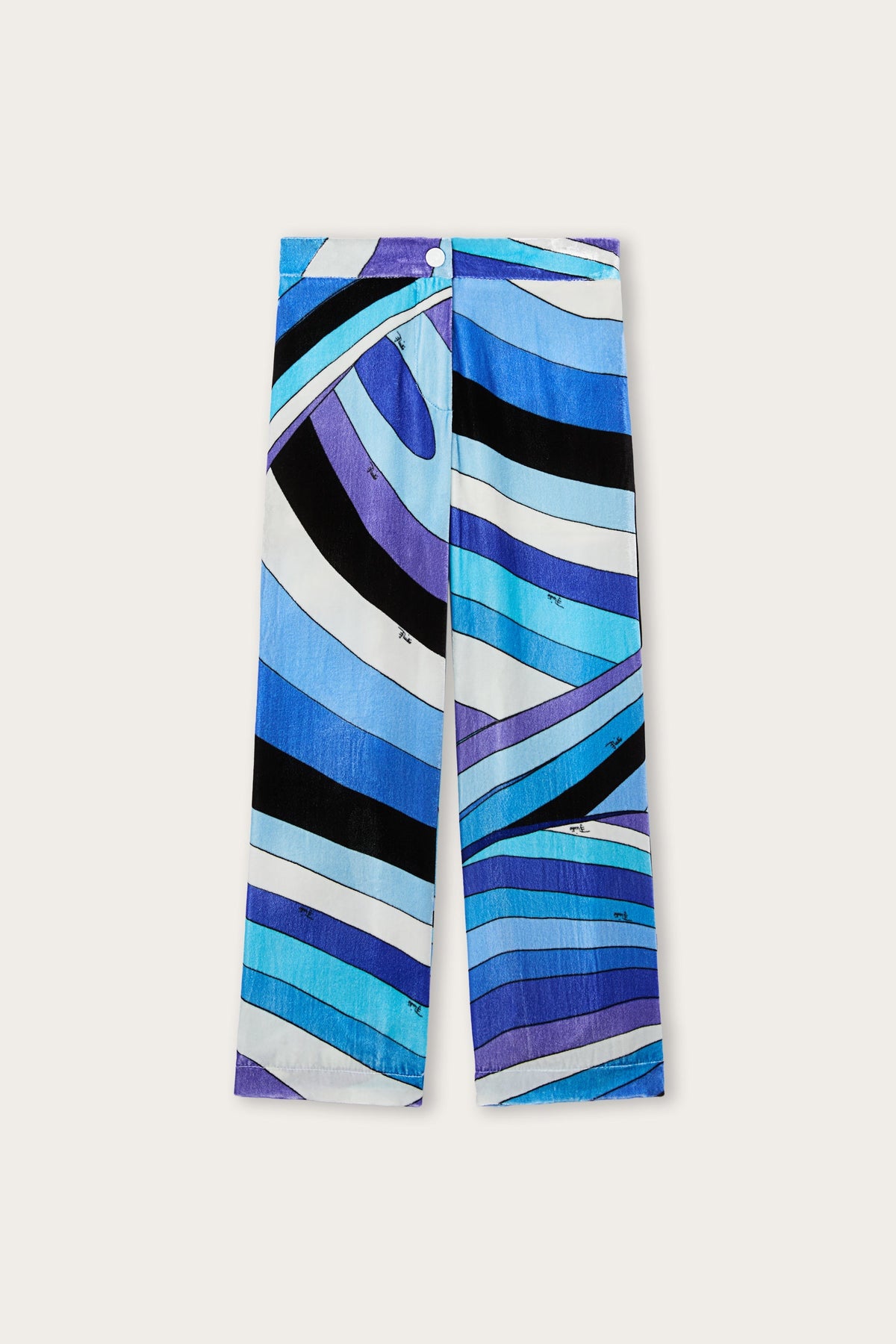 Pucci Iride Print Velvet Pants
