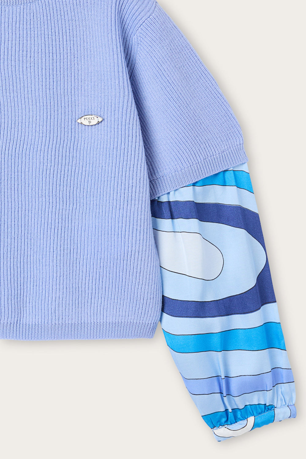 Pucci Sweater with Printed Sleeves