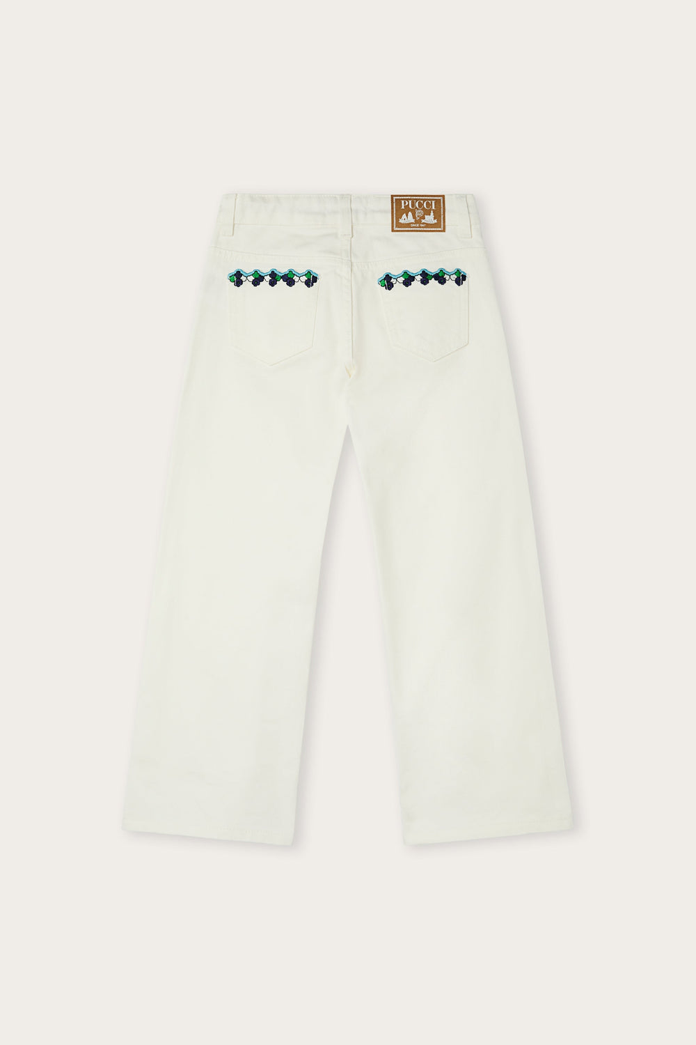 Pucci Flared Pants with Embroidered Details
