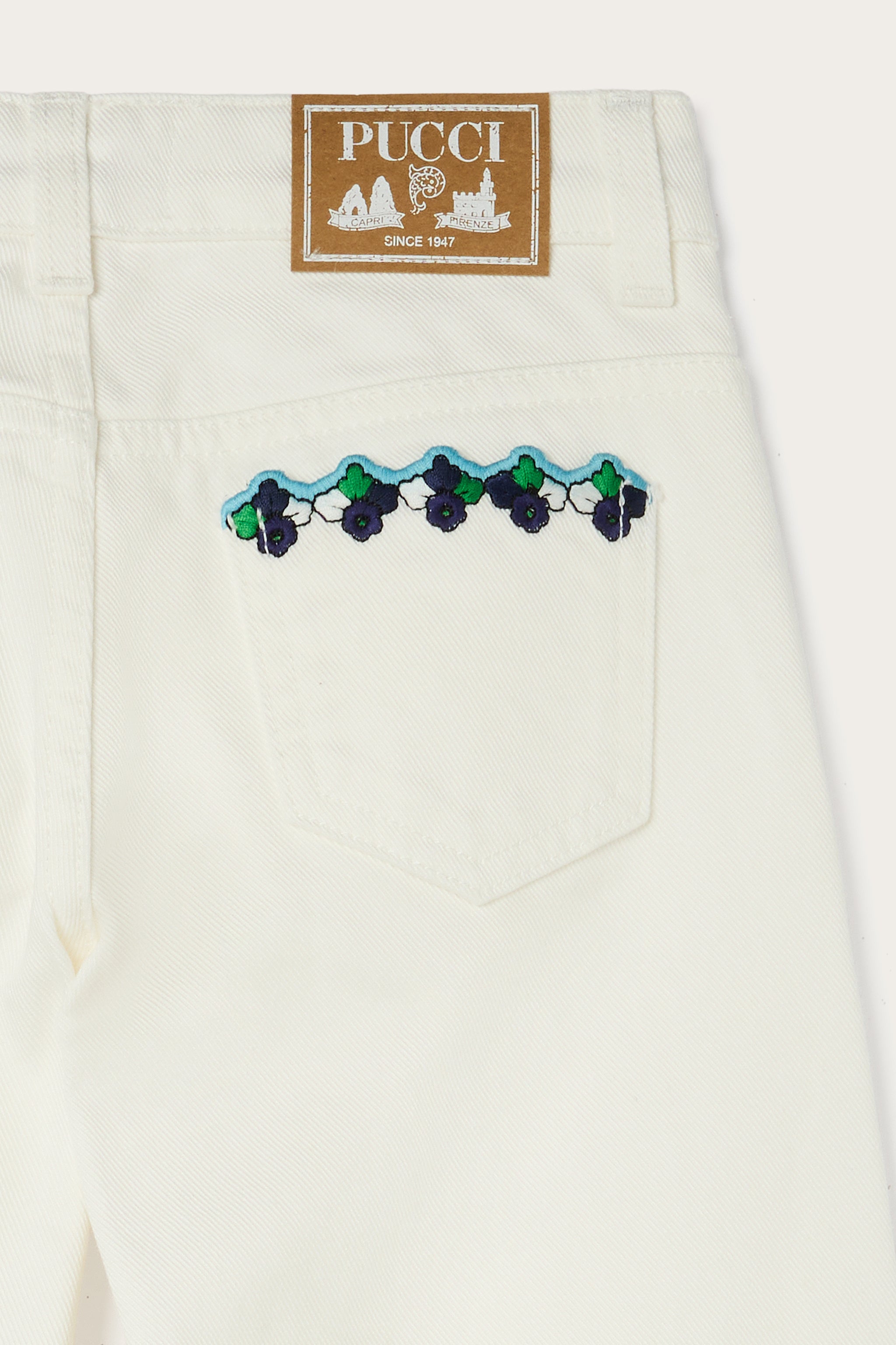 Pucci Flared Pants with Embroidered Details