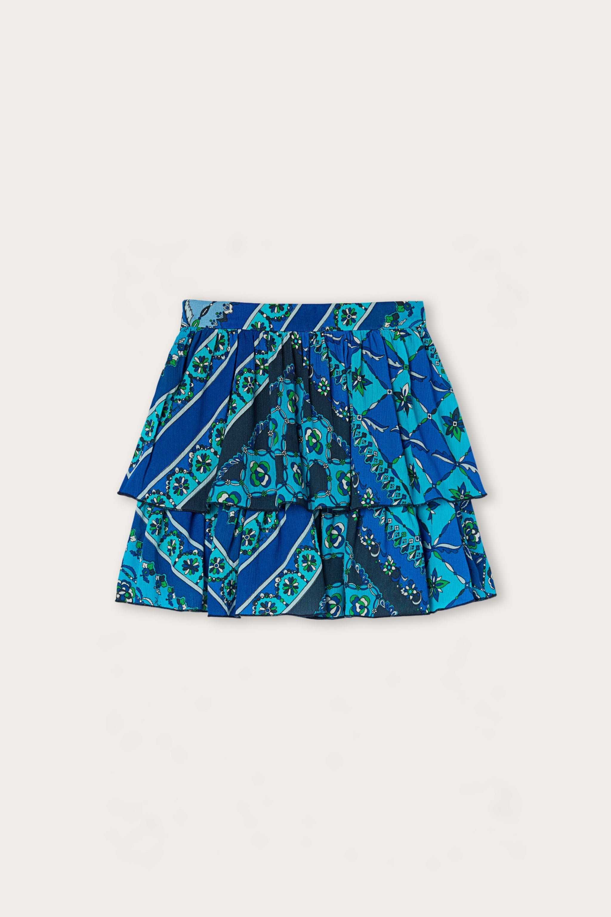 Pucci Festa Print Ruffle Skirt