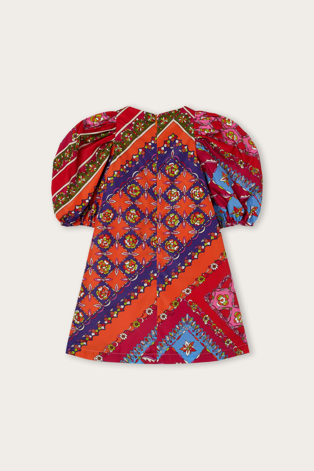 Pucci Festa Print Dress with Balloon Sleeves
