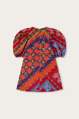 Pucci Festa Print Dress with Balloon Sleeves