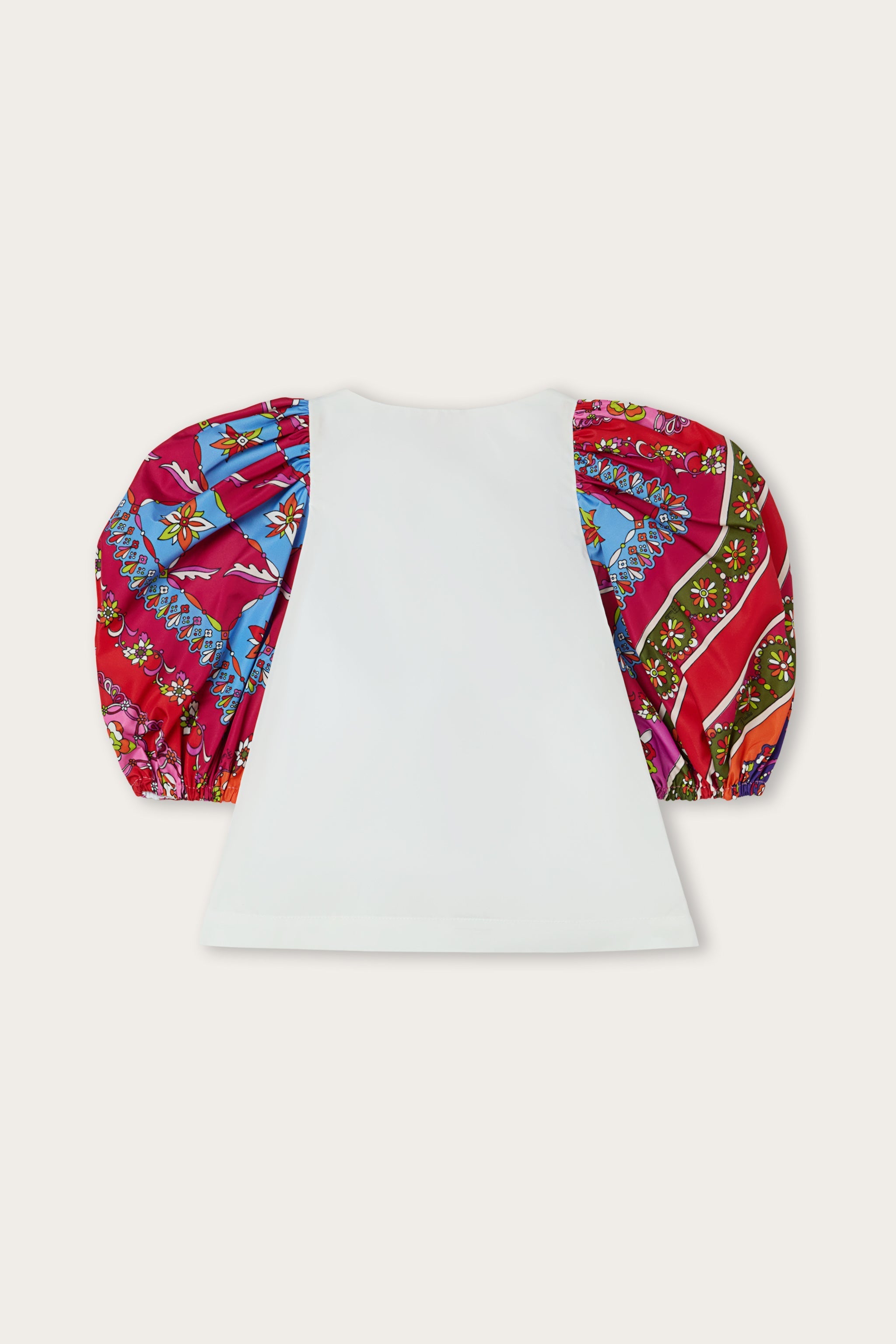 Pucci Blouse with Printed Balloon Sleeves