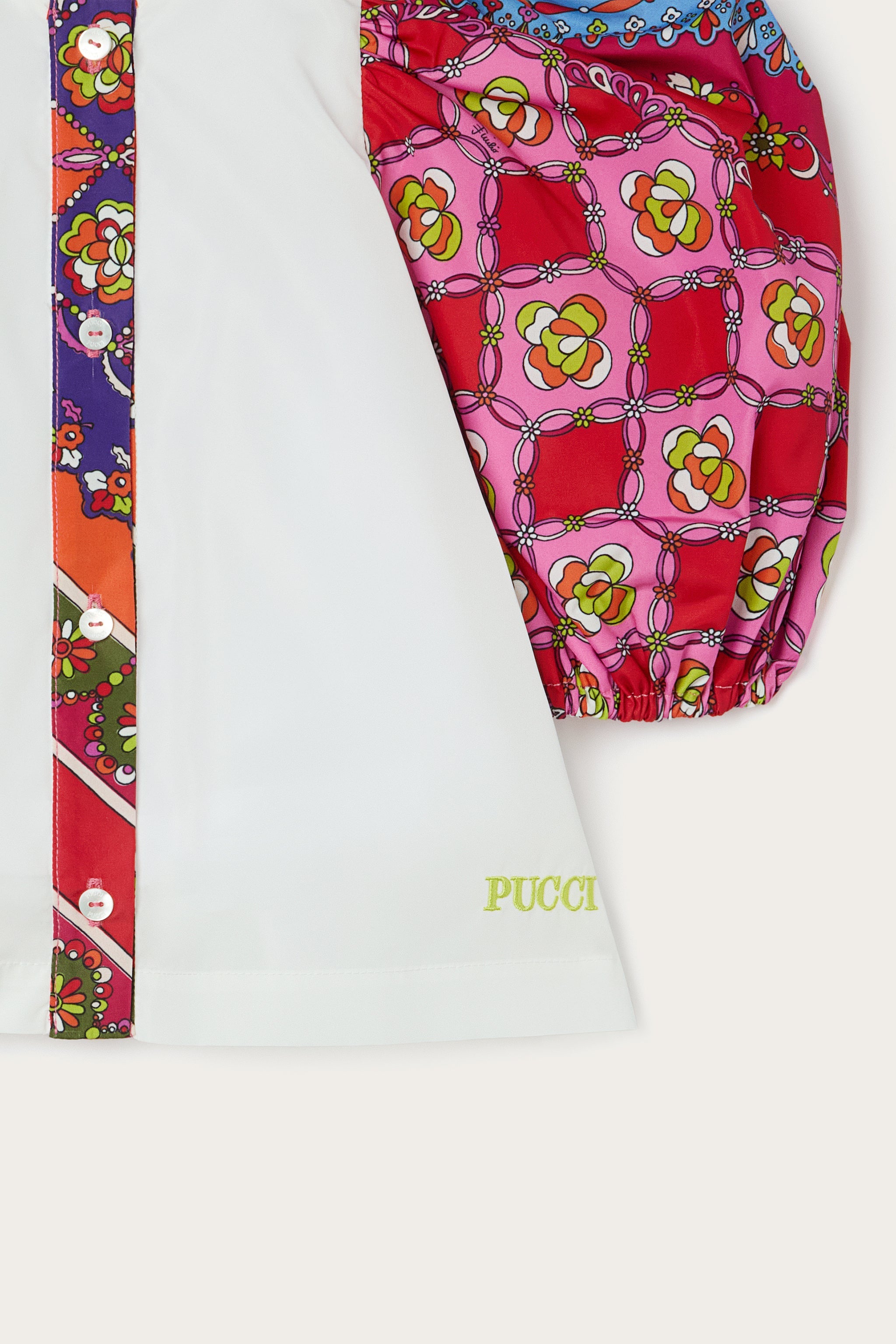 Pucci Blouse with Printed Balloon Sleeves