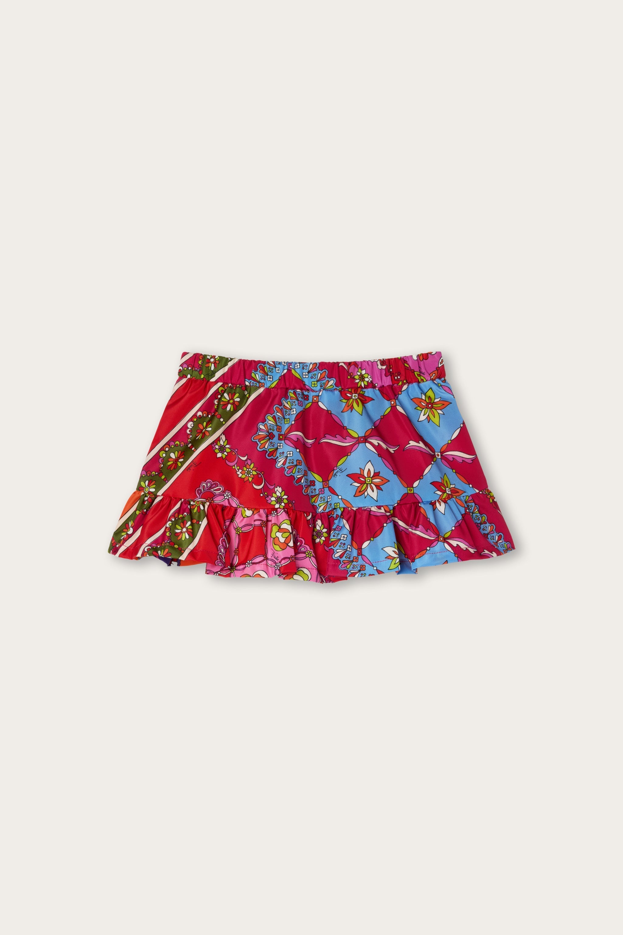 Pucci Festa Print Ruffle Skirt
