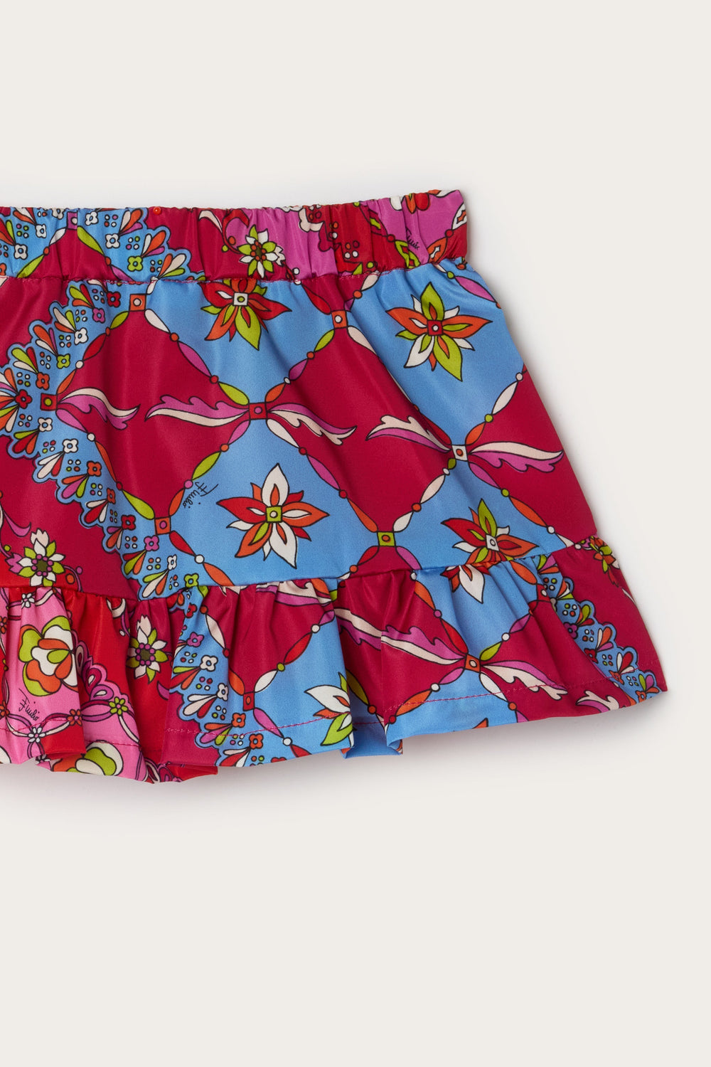 Pucci Festa Print Ruffle Skirt