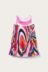 Pucci Iride-Print Smocked Dress