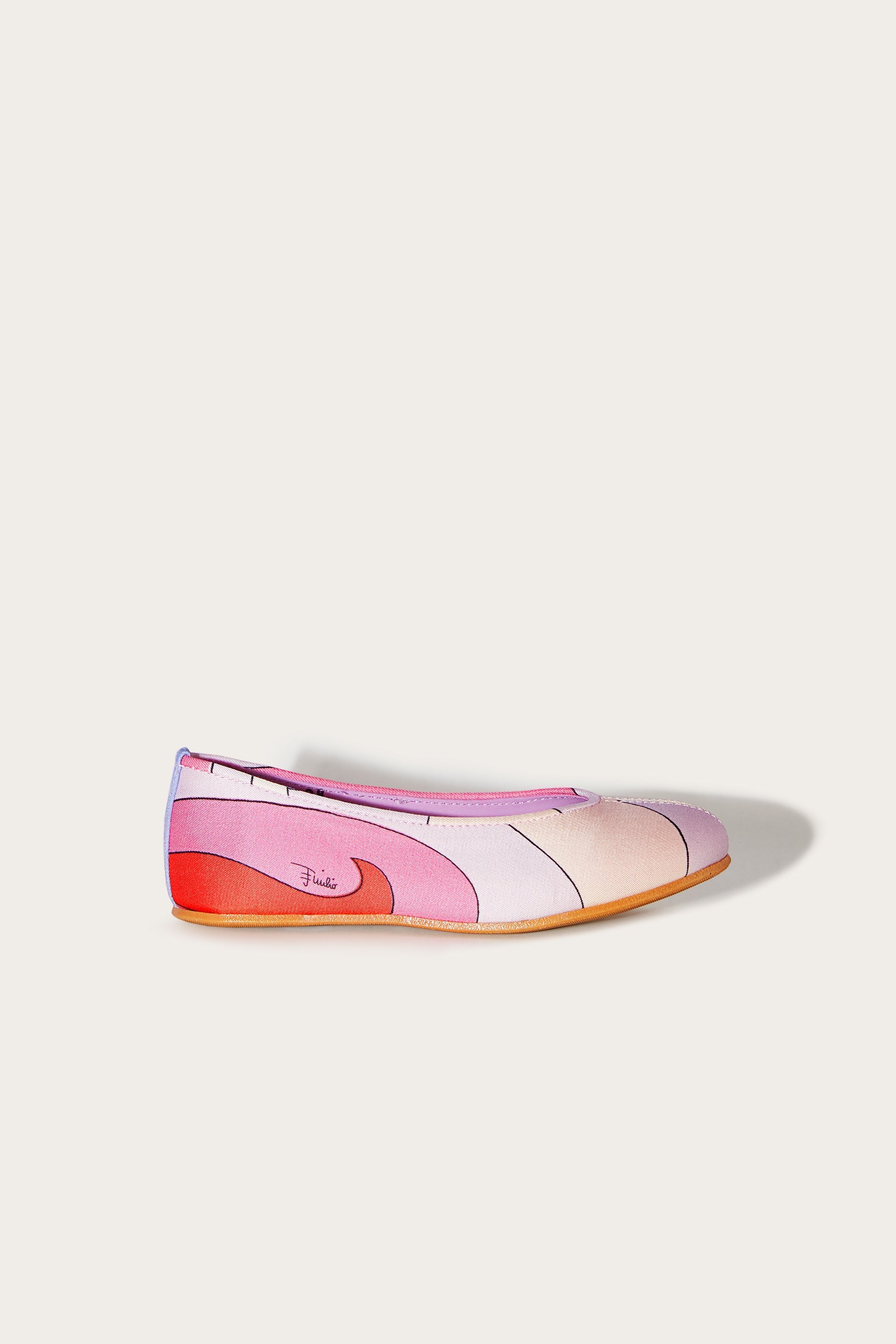 Pucci Marmo-Print Ballet Pumps