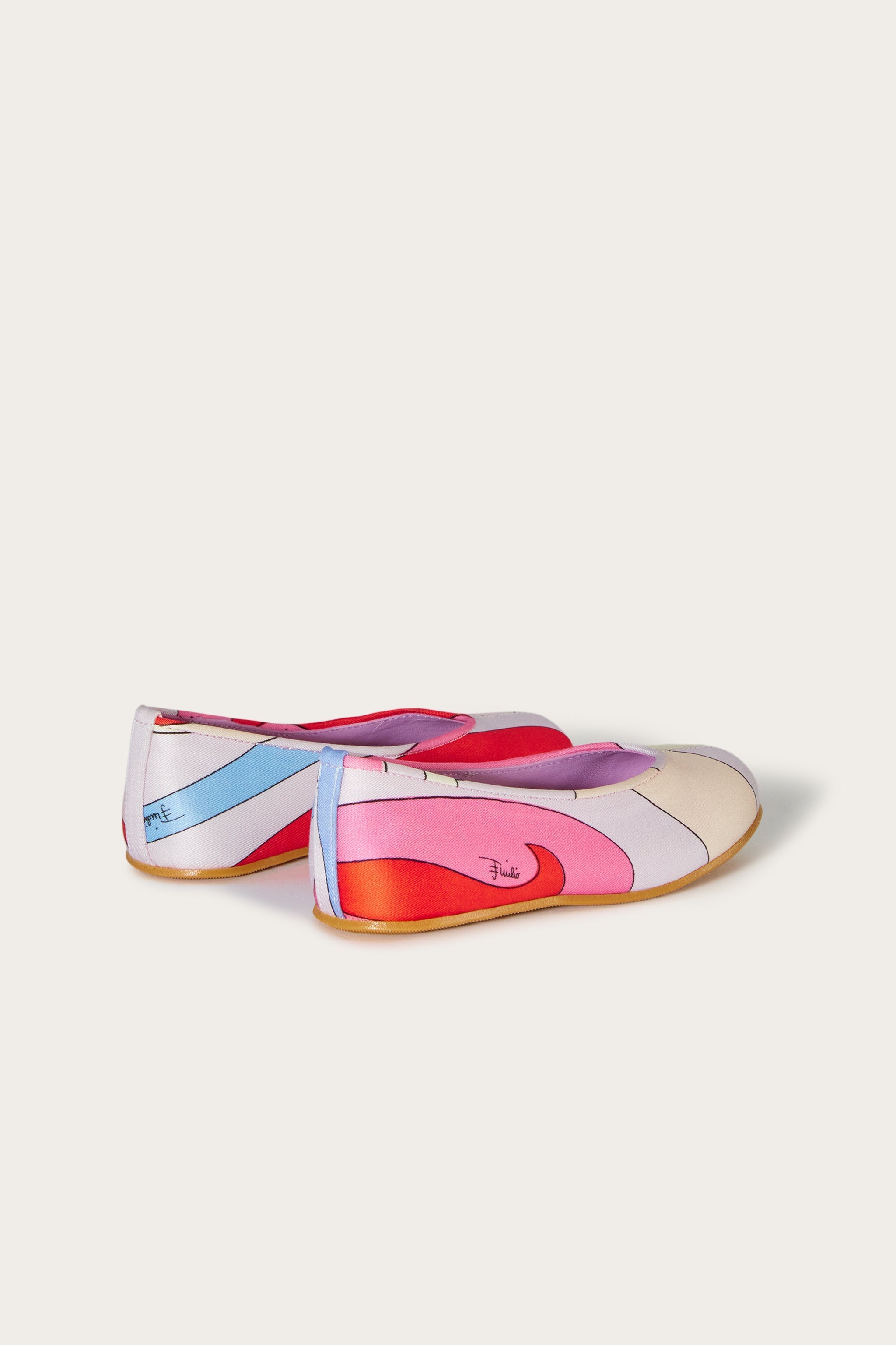 Pucci Marmo-Print Ballet Pumps