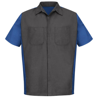 Red Kap Short Sleeve Two-Tone Work Shirt
