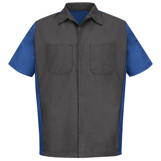 Red Kap Short Sleeve Two-Tone Work Shirt