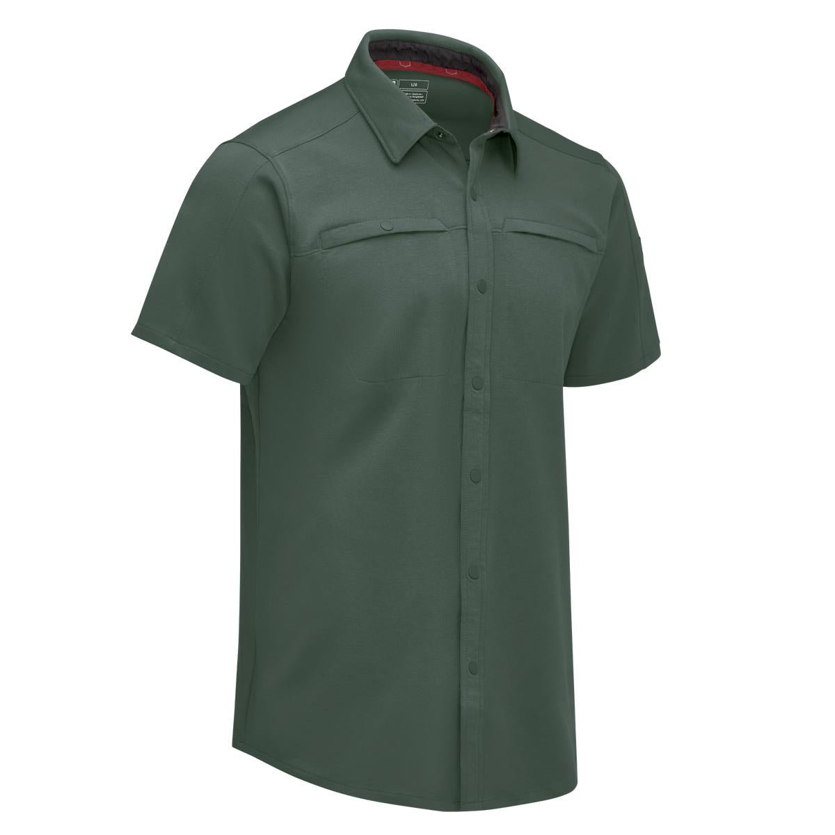 Red Kap Snap Front Jersey Short Sleeve Work Shirt