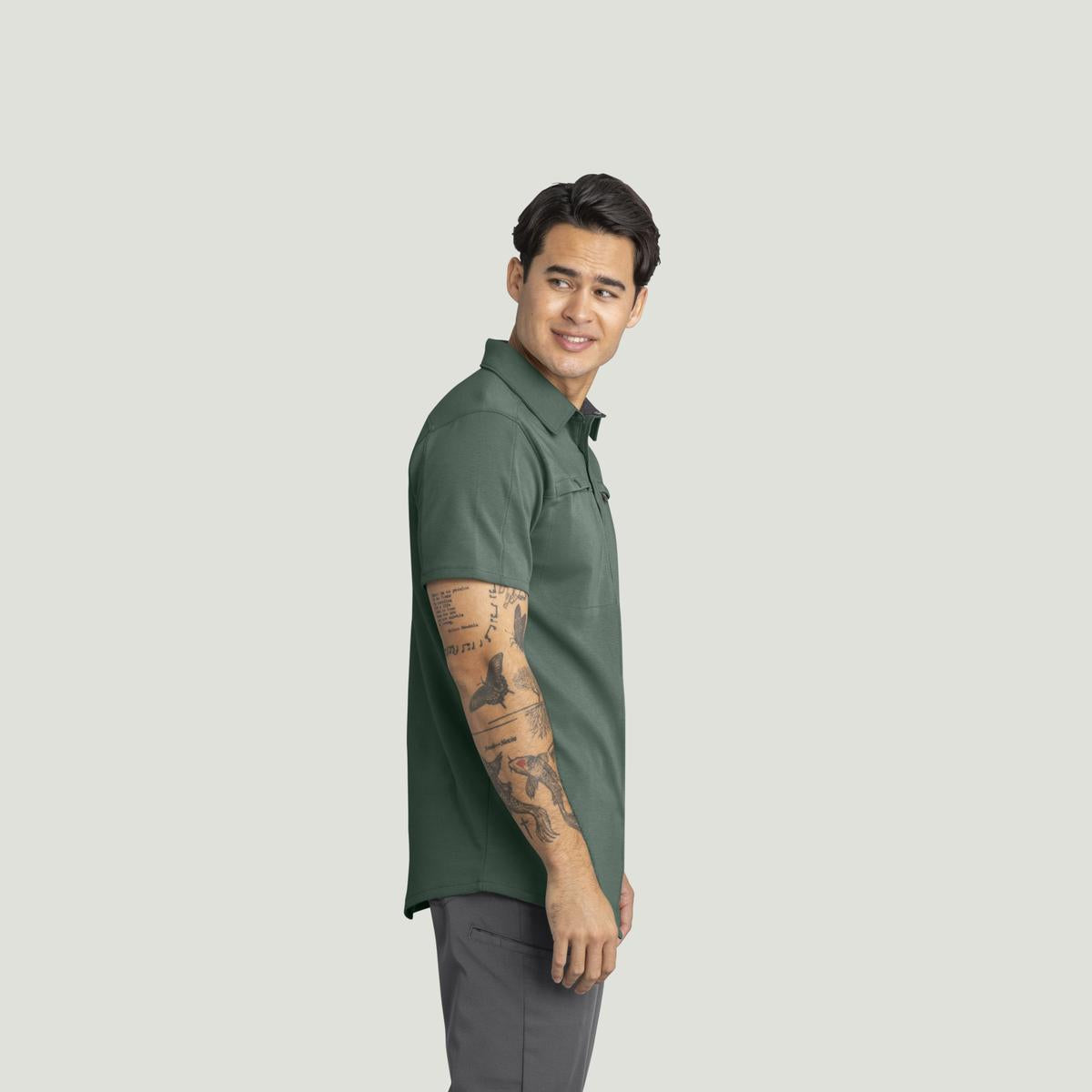 Red Kap Snap Front Jersey Short Sleeve Work Shirt