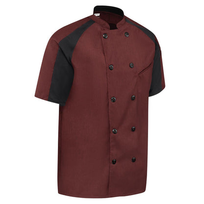 Red Kap Airflow Raglan Chef Coat with OilBlok