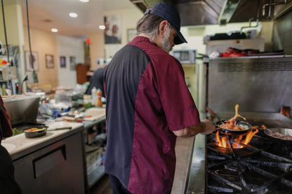 Red Kap Airflow Raglan Chef Coat with OilBlok