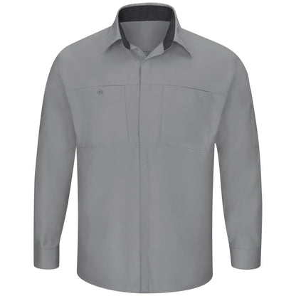 Red Kap Long Sleeve Performance Shop Shirt with OilBlok