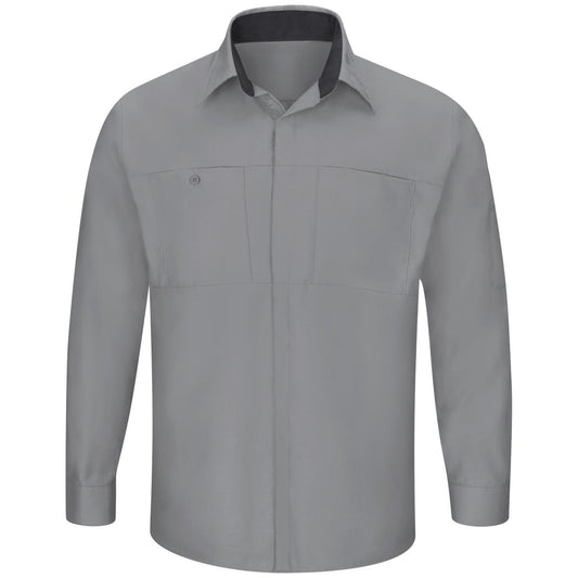 Red Kap Long Sleeve Performance Shop Shirt with OilBlok